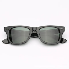 Real Glass lens retro sunglasses women men Acetate