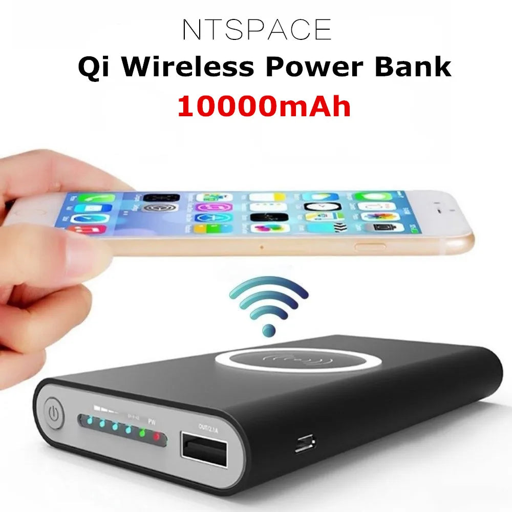 Wireless Charging Power Bank 10000mAh Portable Charger