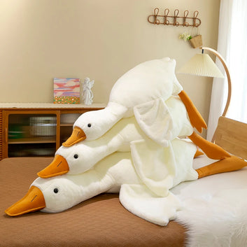 39/5000 Kawaii 130cm Animal Cute Big White Goose Toy Giant