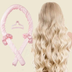 Heatless Curling Rod Headband No Heat Silk Curls Ribbon Hair