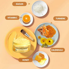 Turmeric Vitamin C Clay Mask Deep Cleansing Facial Improves