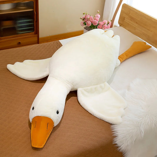 39/5000 Kawaii 130cm Animal Cute Big White Goose Toy Giant