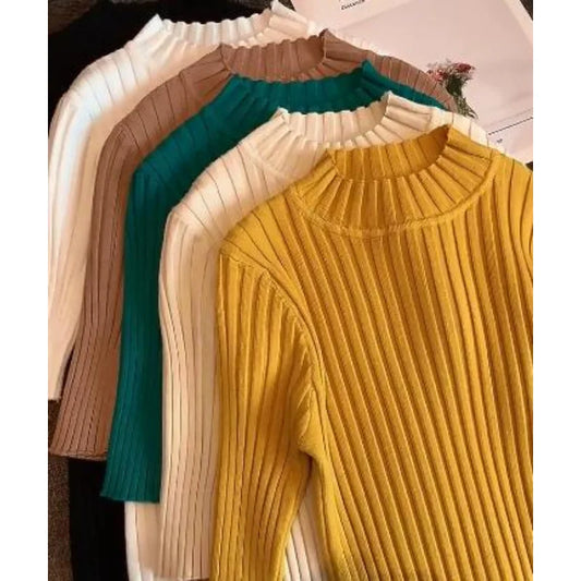 Summer Pullover Knitted Tops Half Sleeve Knitted Sweater